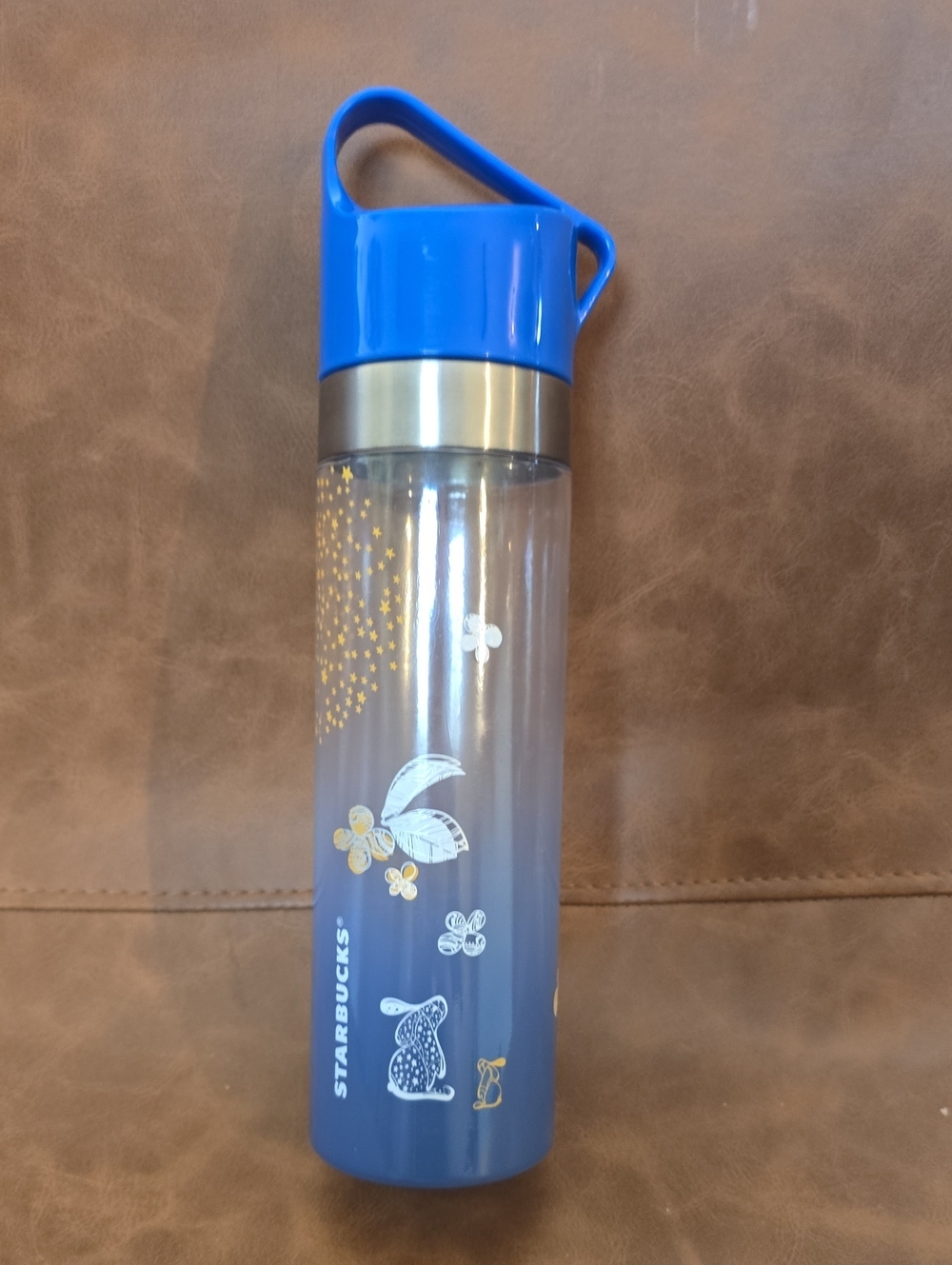 RARE 2011 Starbucks Asia Taiwan Korea Starry Rabbit Water Bottle Autumn Festival